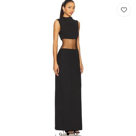 Lovers and Friends Wright Gown in Black - Picture 2 of 8